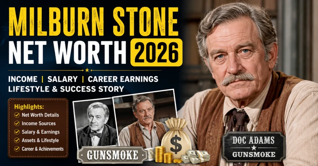Milburn Stone Net Worth 2026: Income, Salary, Career Earnings, Lifestyle & Success Story Milburn Stone Net Worth