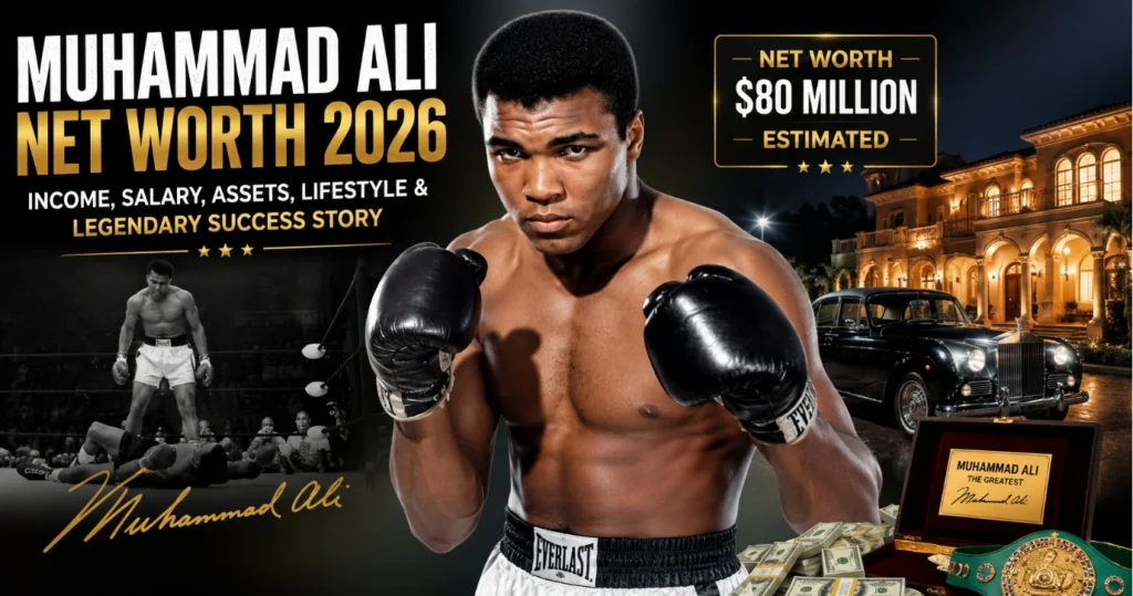 Muhammad Ali Net Worth 2026: Income, Salary, Assets, Lifestyle & Legendary Success Story Muhammad Ali Net Worth